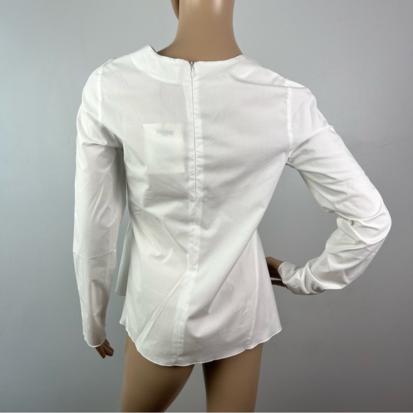 NEW TOTEME WHITE COTTON POPLIN SHIRT - Picture 6 of 7